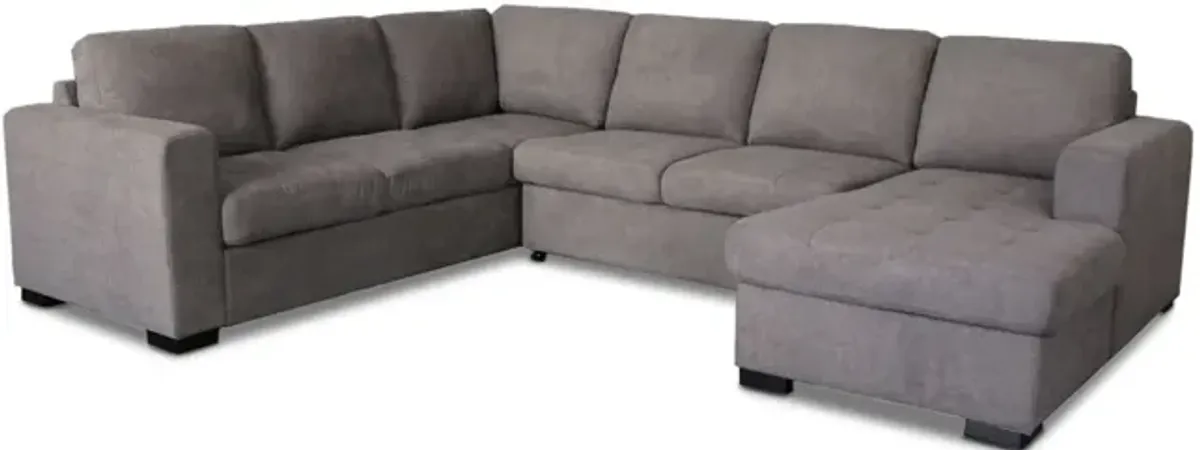 Louden Sleeper Sectional With Storage Chaise - Right Arm Facing Chaise