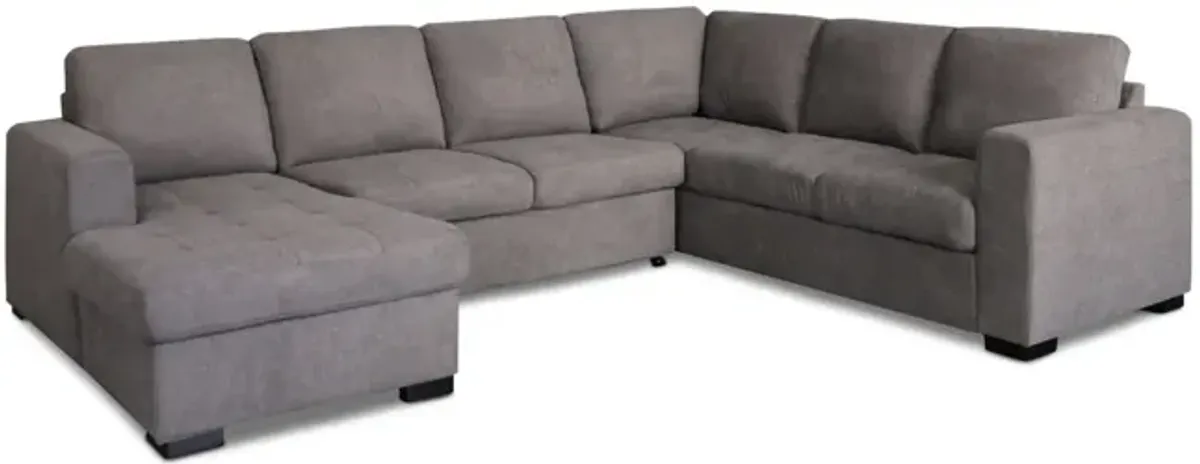 Louden Sleeper Sectional With Storage Chaise - Left Arm Facing Chaise