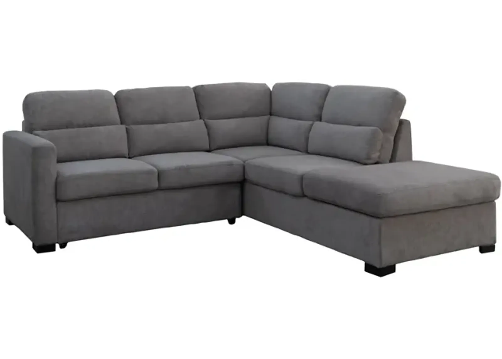 Sadie 2 Piece Pop Up Sleeper Sectional With Storage - Right Arm Chaise