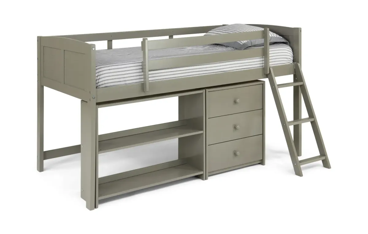 Scout Loft Bunk Bed - Fossil Grey