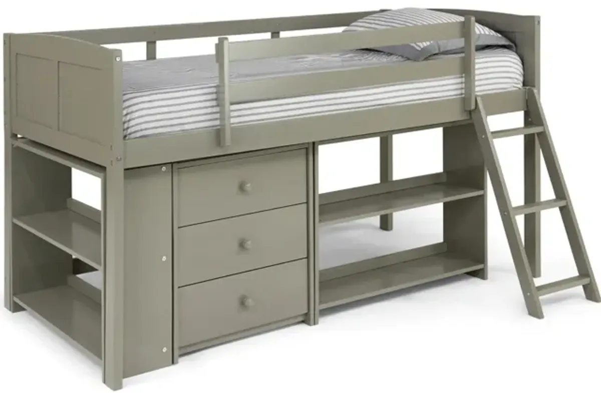 Scout Loft Bunk Bed - Fossil Grey