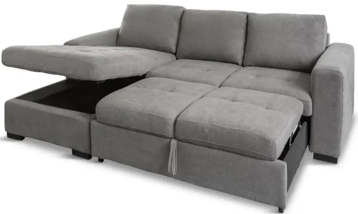 Louden 2 Piece Sleeper Sectional With Chaise - Right Arm Facing Sofa