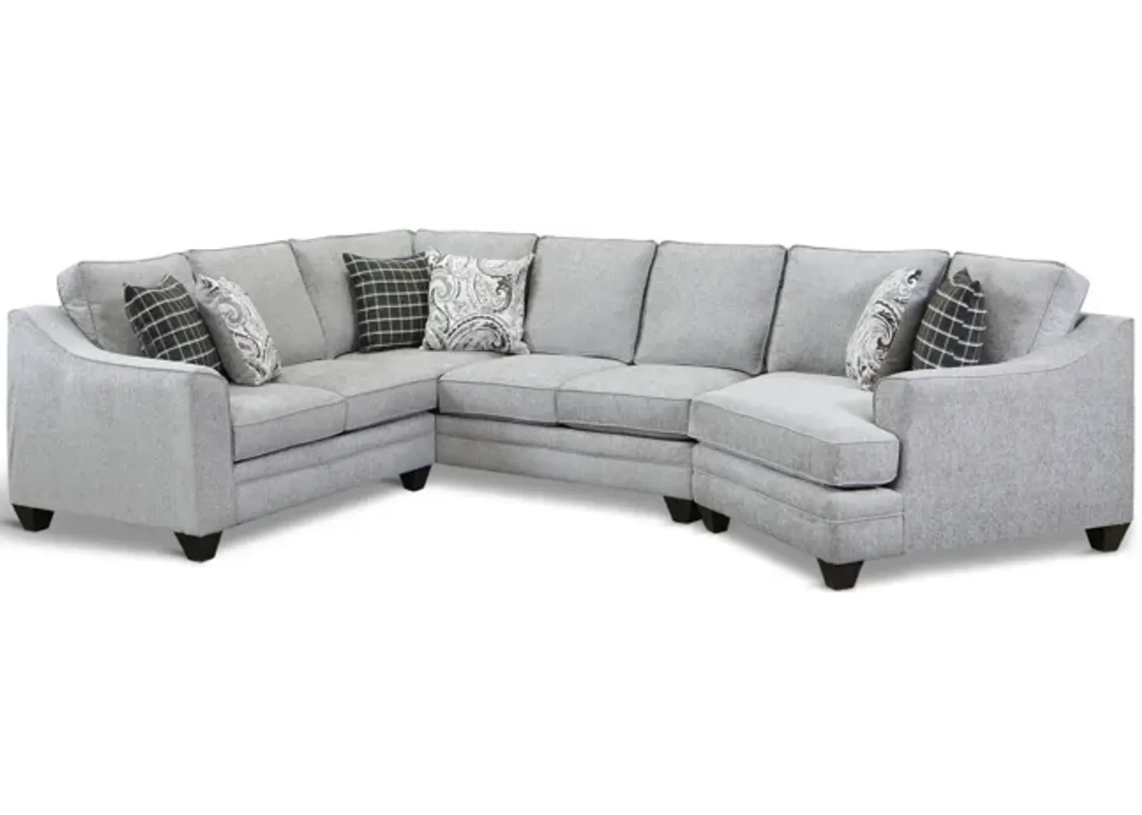 Lowry 3 Piece Sectional - Right Cuddler