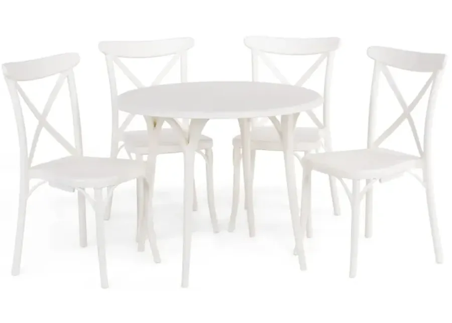 Chole X Chair 5 Piece Patio Set 