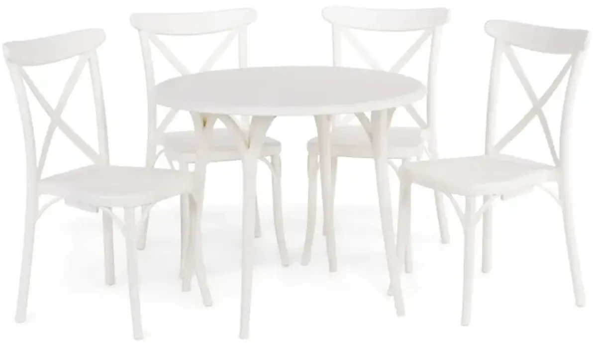 Chole X Chair 5 Piece Patio Set 