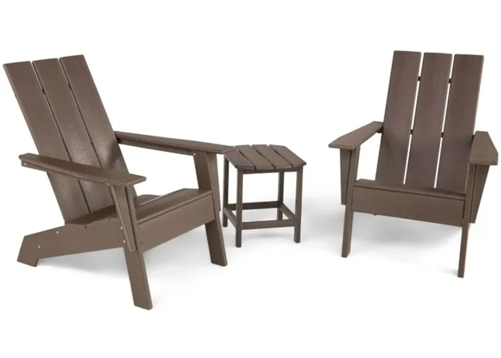 Sunrise 3 Piece Adirondack Set - Dark Teak