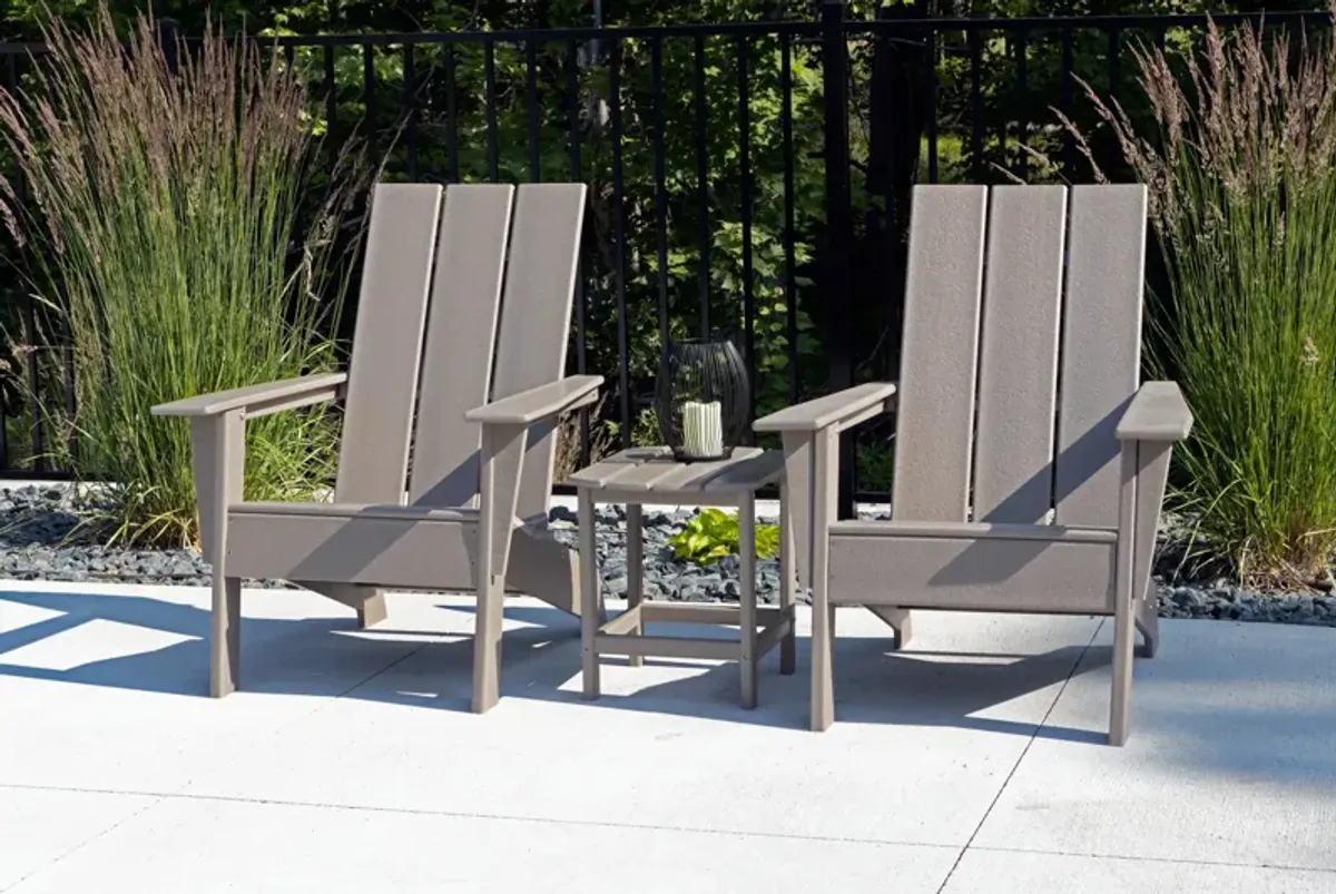 Sunrise 3 Piece Adirondack Set - Driftwood