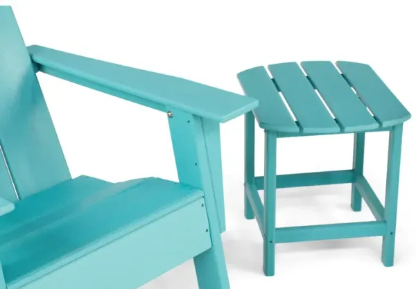 Sunrise 3 Piece Adirondack Set - Aqua