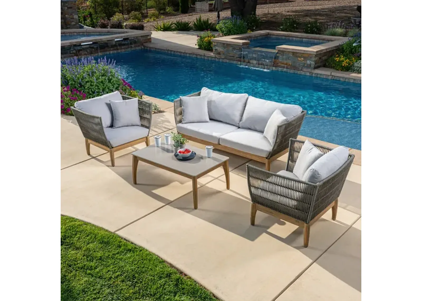 Brookfield 4pc Outdoor Seating Set