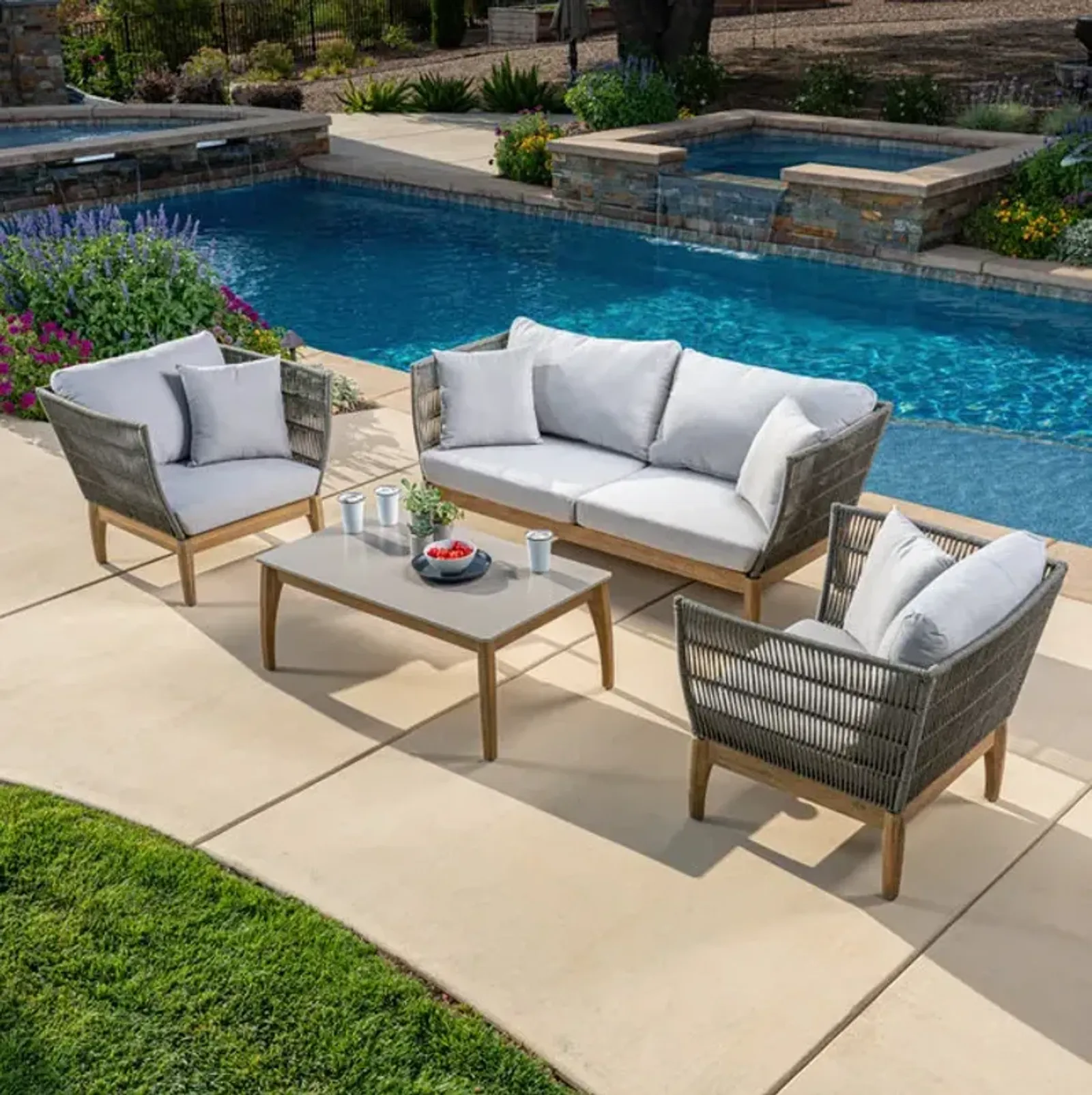 Brookfield 4pc Outdoor Seating Set