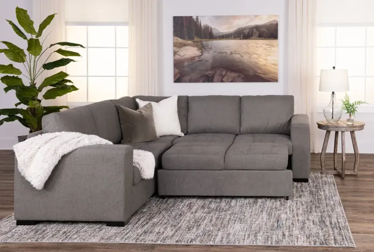 Louden 2 Piece Sleeper Sectional - Left Facing Sofa