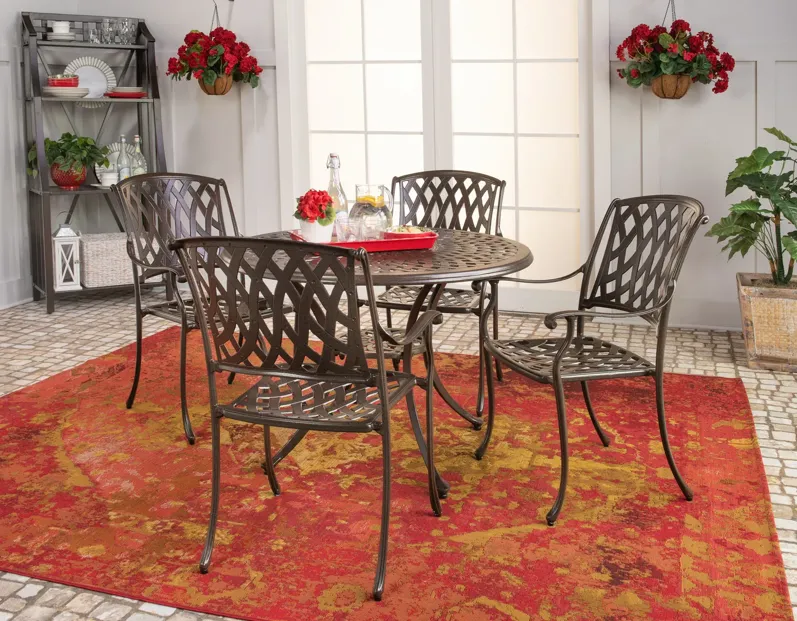 Bellmore II 5 Piece Patio Dining Set