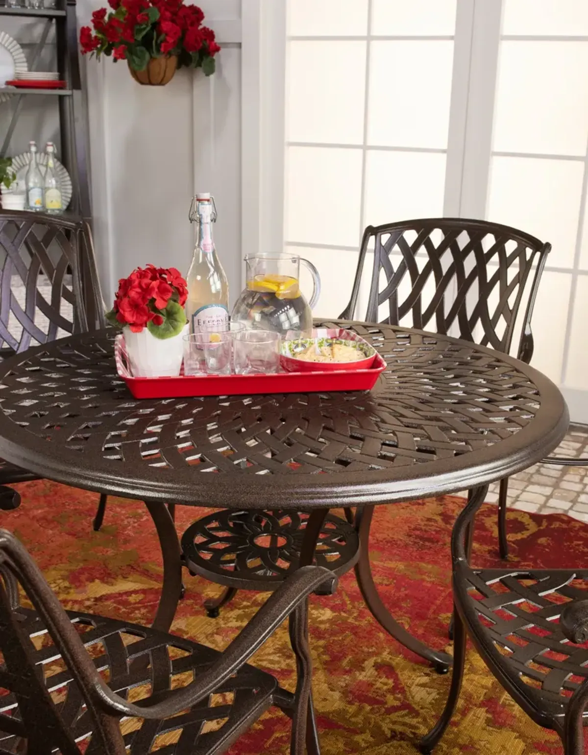 Bellmore II 5 Piece Patio Dining Set