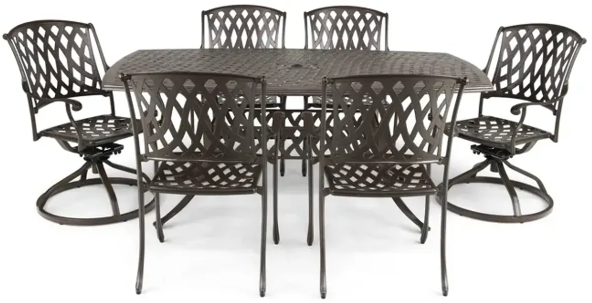 Bellmore II 7 Piece Patio Dining Set