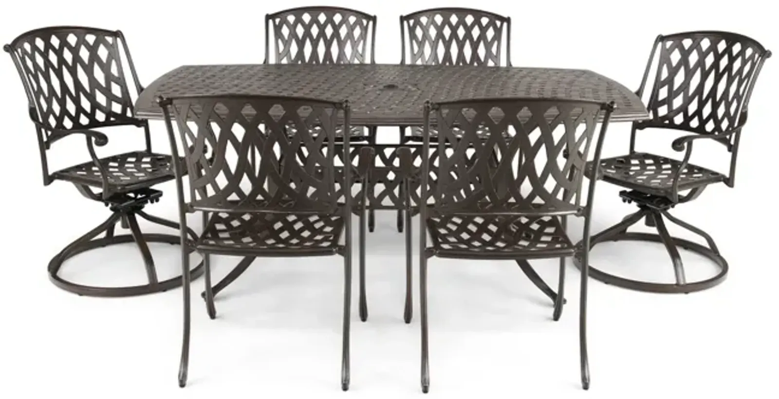 Bellmore II 7 Piece Patio Dining Set 