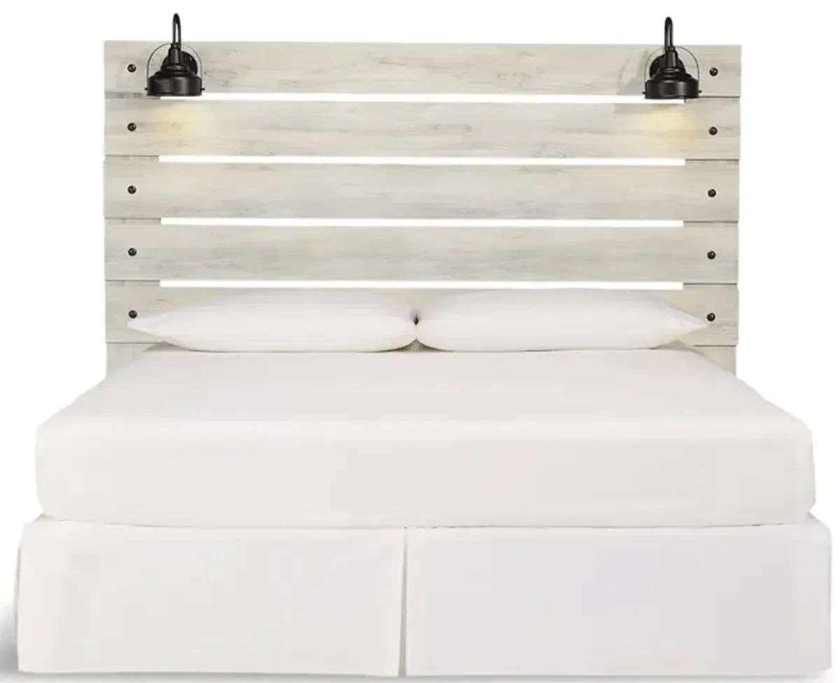 Chandler King Bed - Whitewash