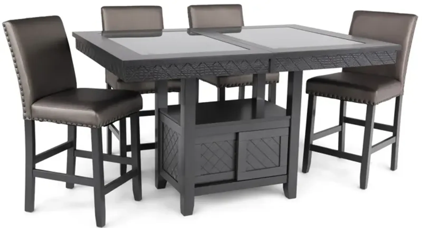 Bankston Counter Height Table With 4 Stools