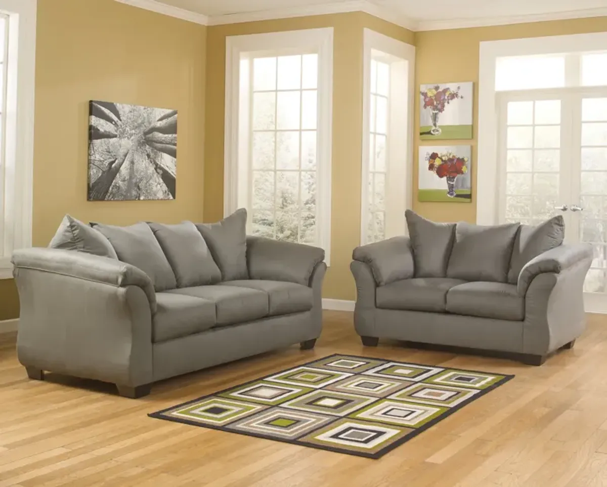 Almath Sofa   Loveseat Set - Cobblestone