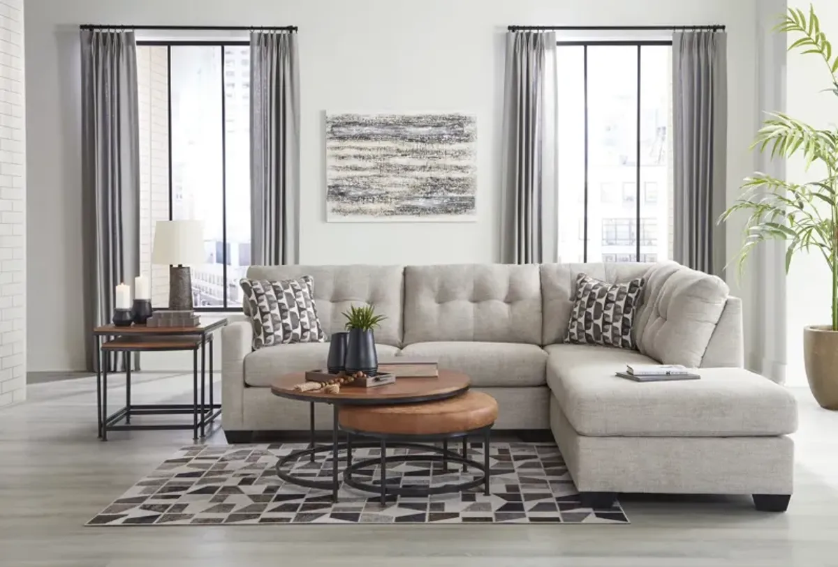 Lavon Sectional with Right Chaise - Pebble