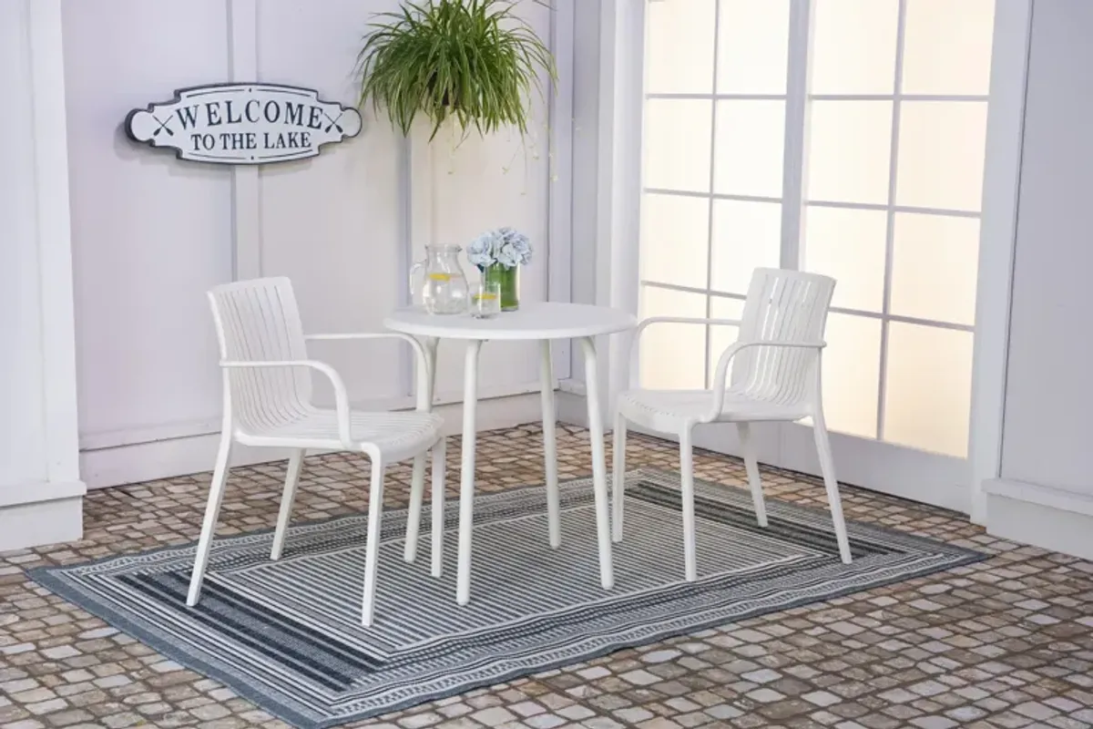 Heron 3pc Patio Set - White