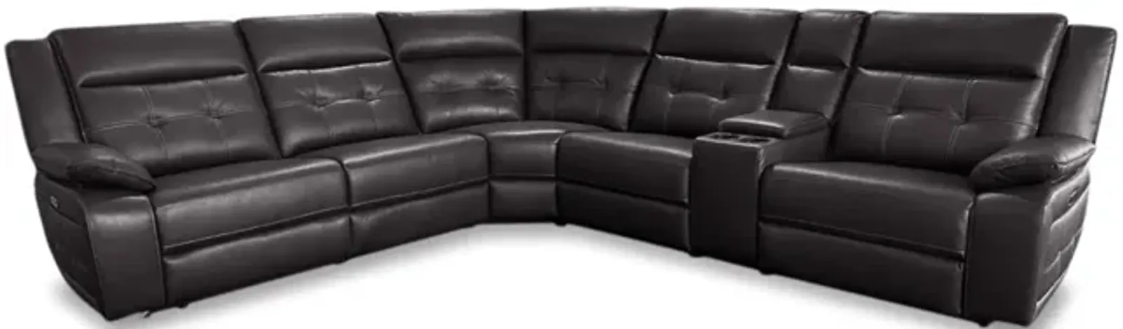 Kelso 6 Piece Leather Power Reclining Sectional