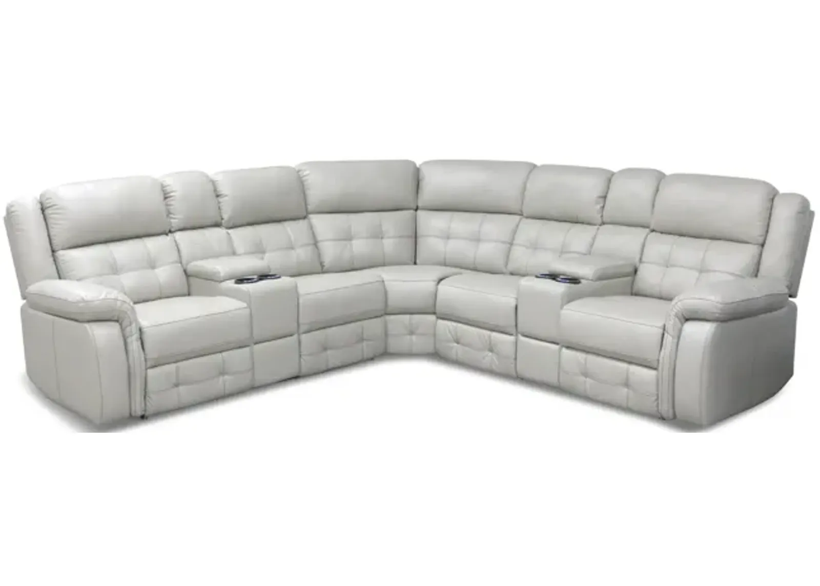 Zenith 3 Piece Power Reclining Sectional - Grey