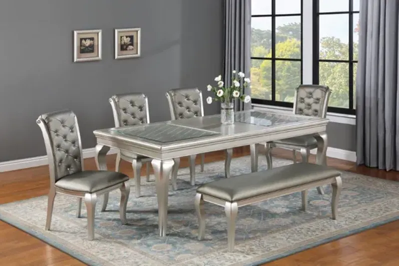 Caldwell Extension Table with 4 Chairs and Bench