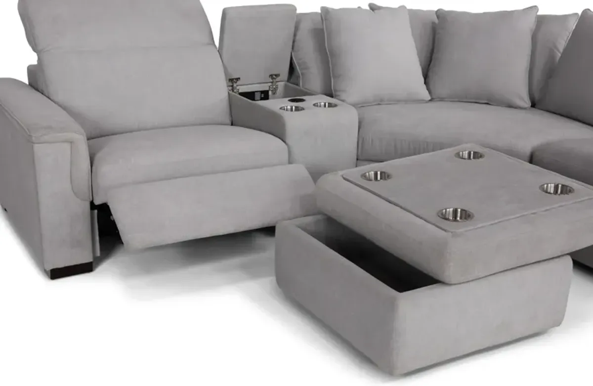 Lexi II 5 Piece Sectional With Ottoman