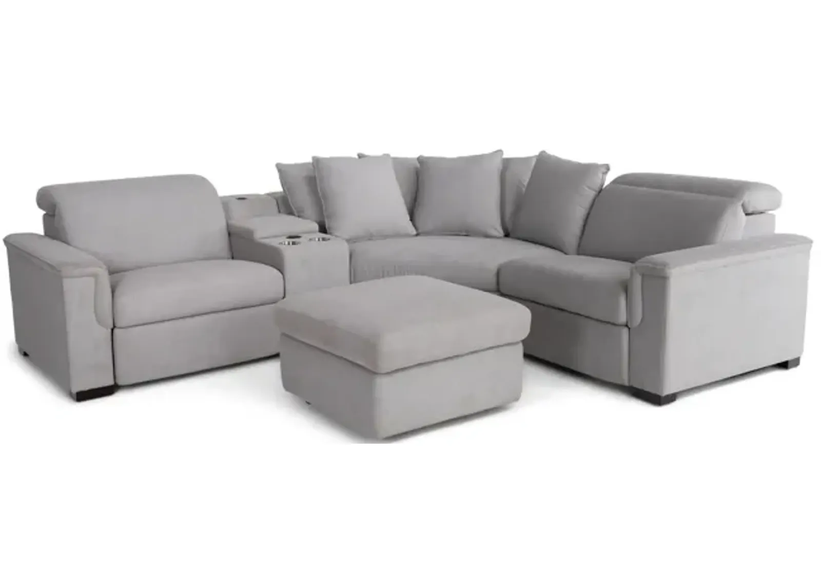 Lexi II 5 Piece Sectional With Ottoman