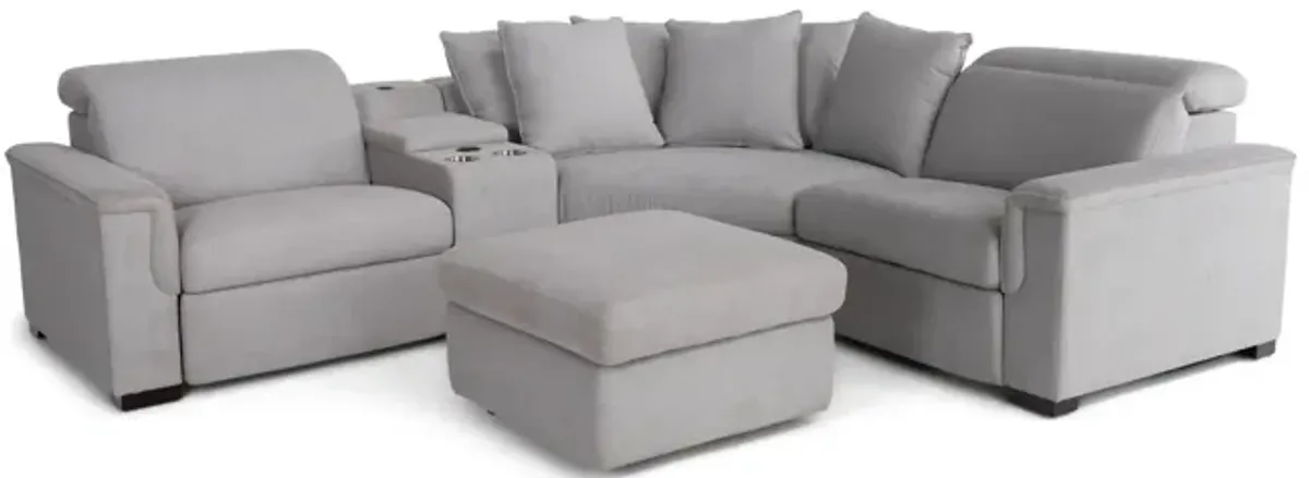 Lexi II 5 Piece Sectional With Ottoman