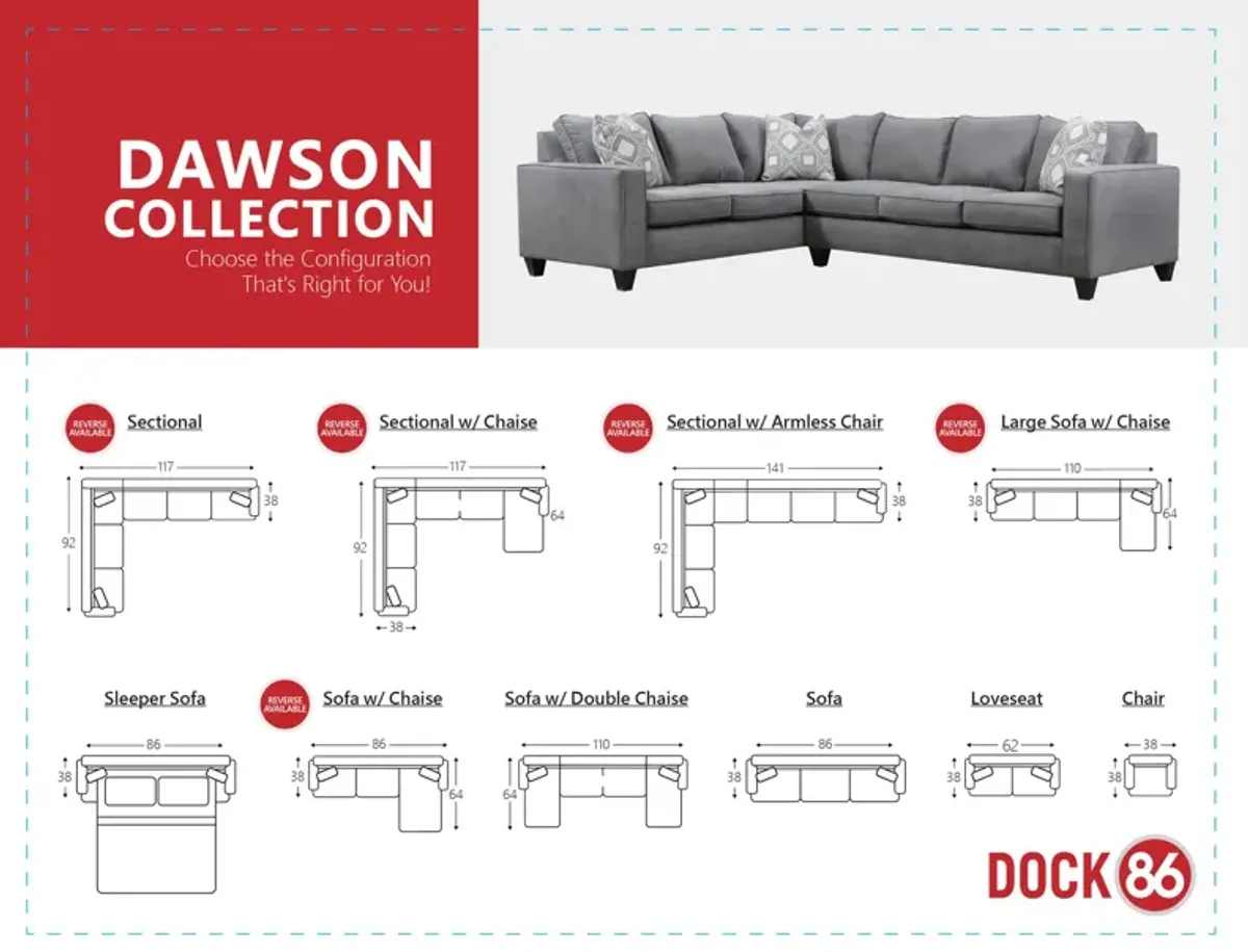 Dawson 2 Piece Sectional - Right Sofa