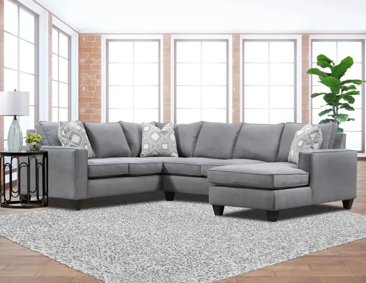 Dawson 3 Piece Sectional - Right Chaise