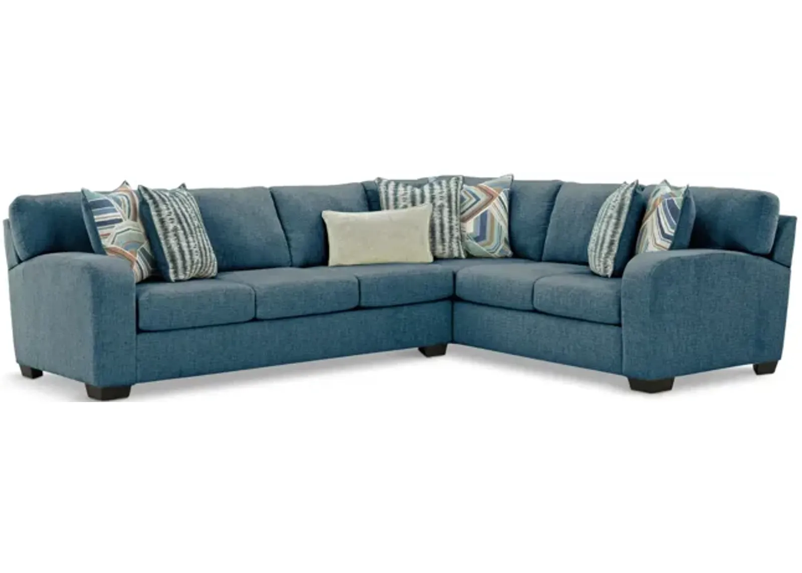 Theo 2 Piece Sectional - Blue