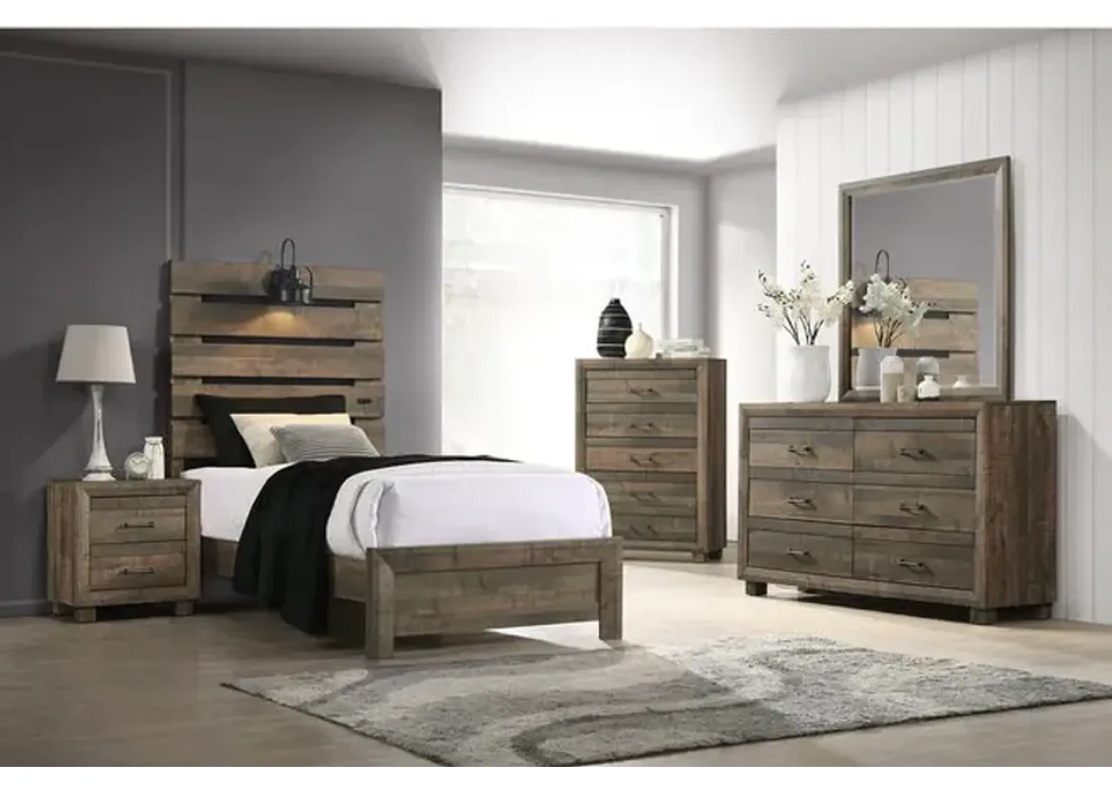 Winnie Twin Bedroom Suite - Brown