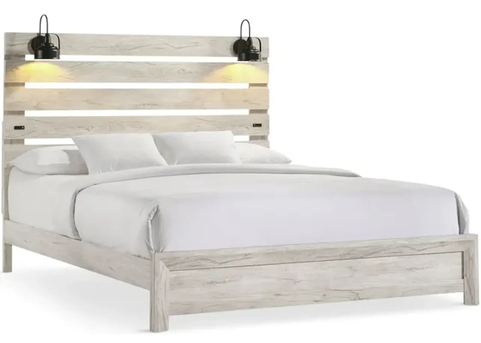 Winnie King Bed - White