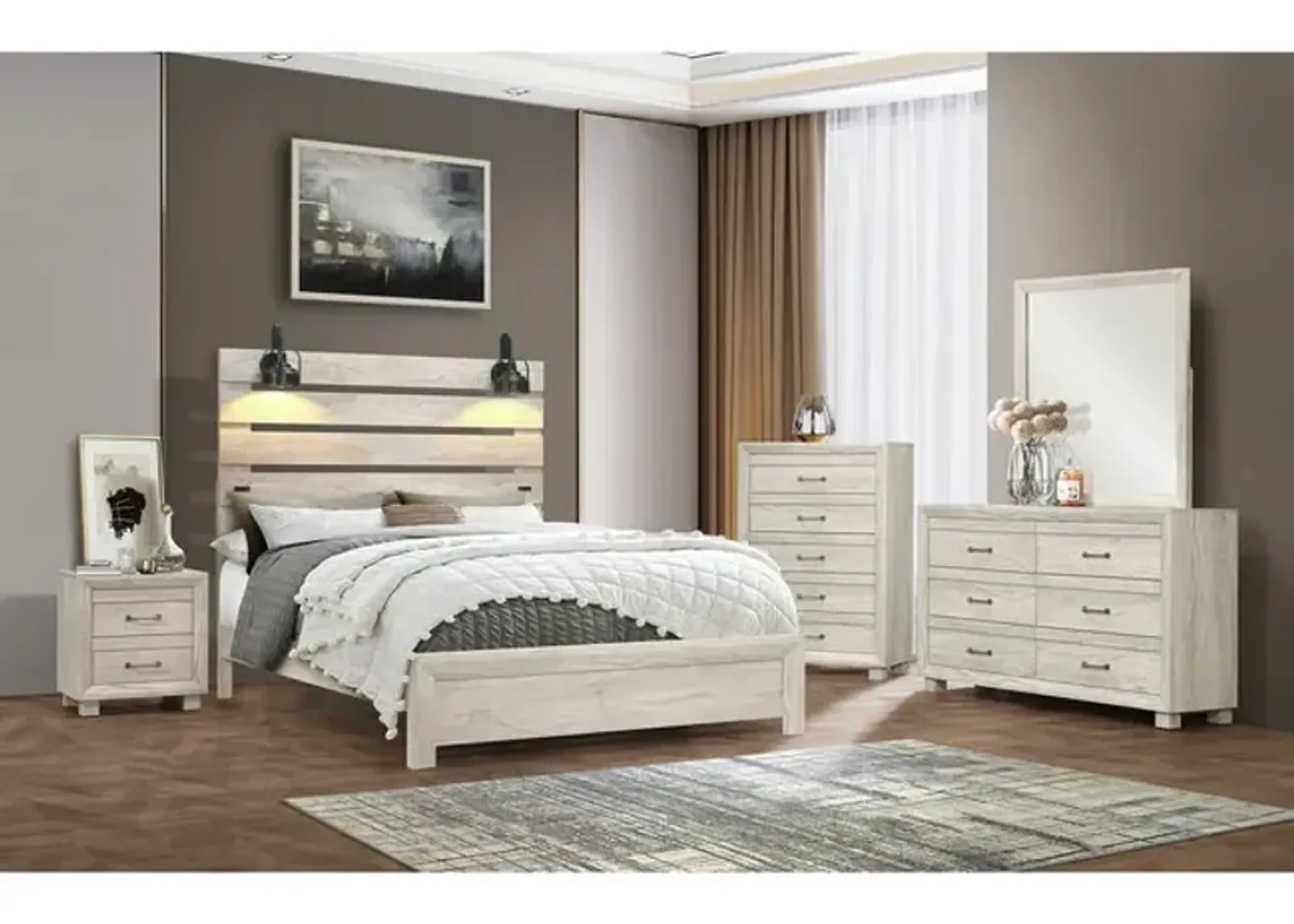 Winnie Queen Bedroom Suite - White