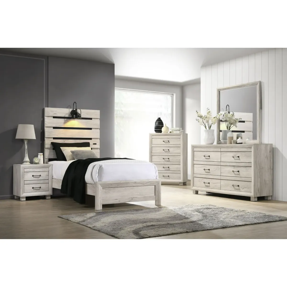 Winnie Twin Bedroom Suite - White