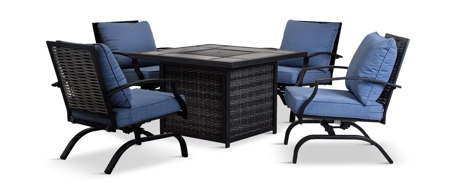 Weston 5 Piece Fire Table Group