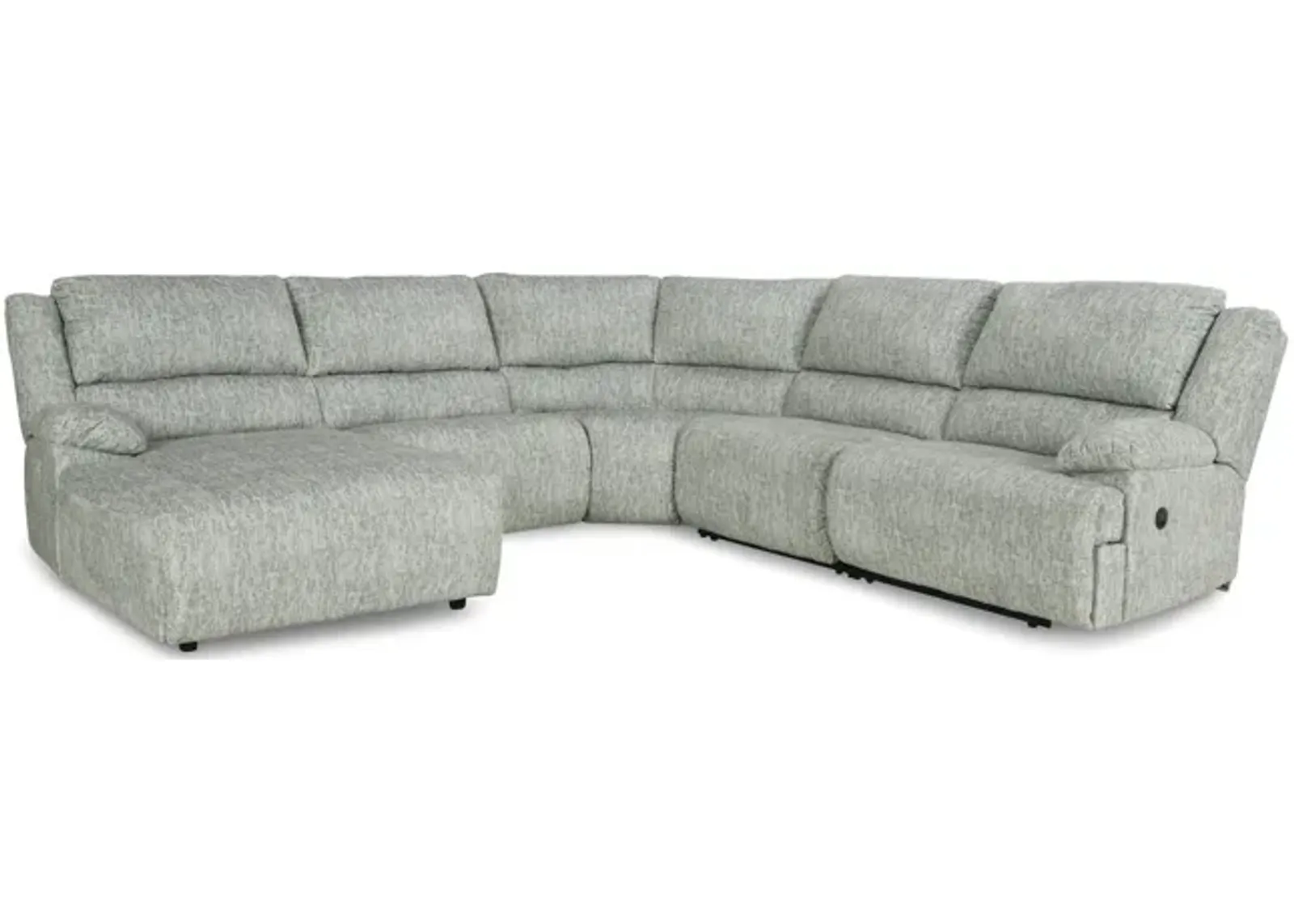 Athena 6 Piece Reclining Modular Sectional - Left Chaise