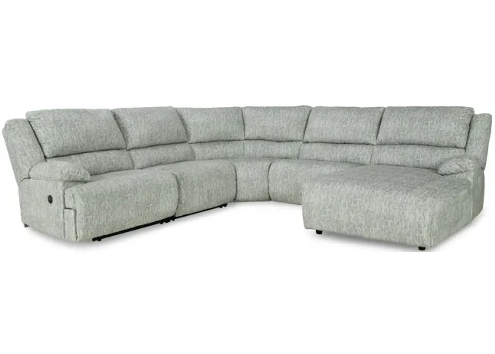 Athena 6 Piece Reclining Modular Sectional - Right Chaise