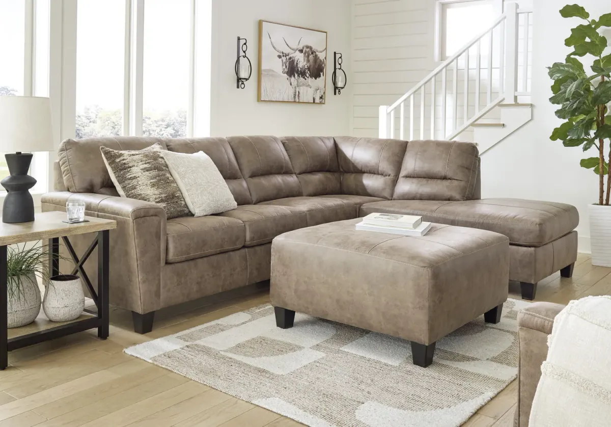 Kiri Sectional Right Chaise - Fossil