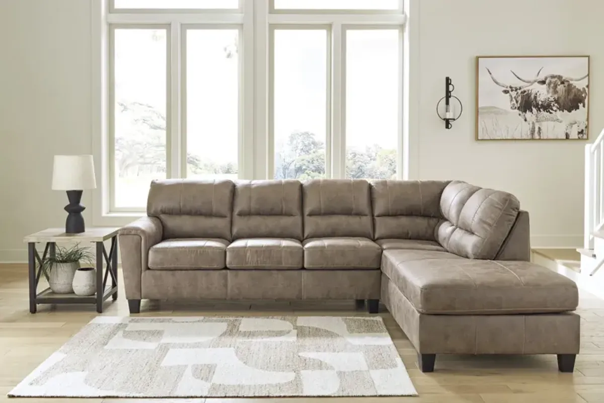 Kiri Sectional Right Chaise - Fossil