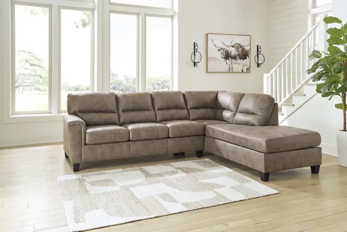 Kiri Sectional Right Chaise - Fossil