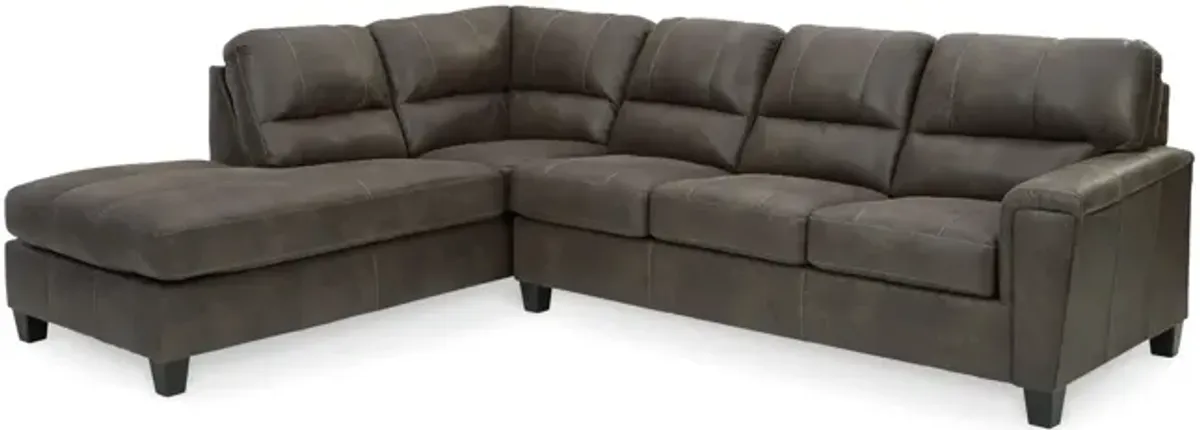 Kiri Sectional Left Chaise - Smoke