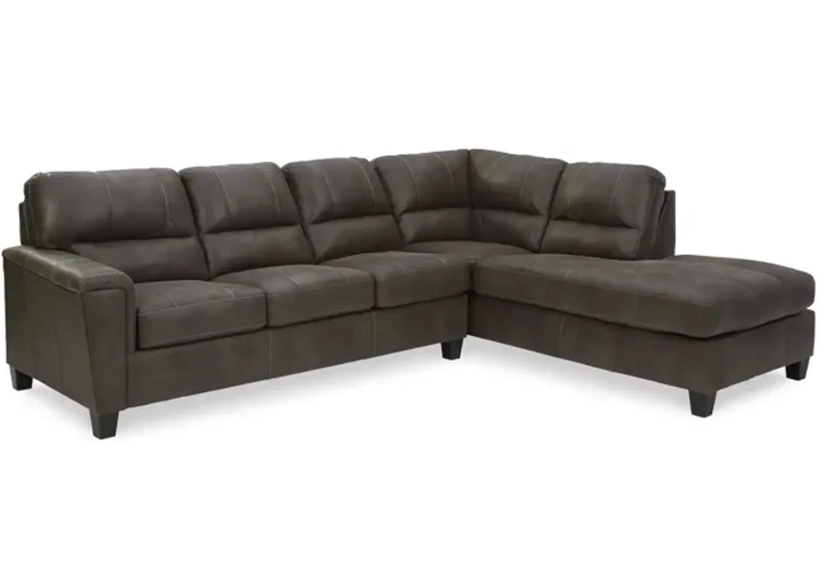 Kiri Sectional Right Chaise - Smoke