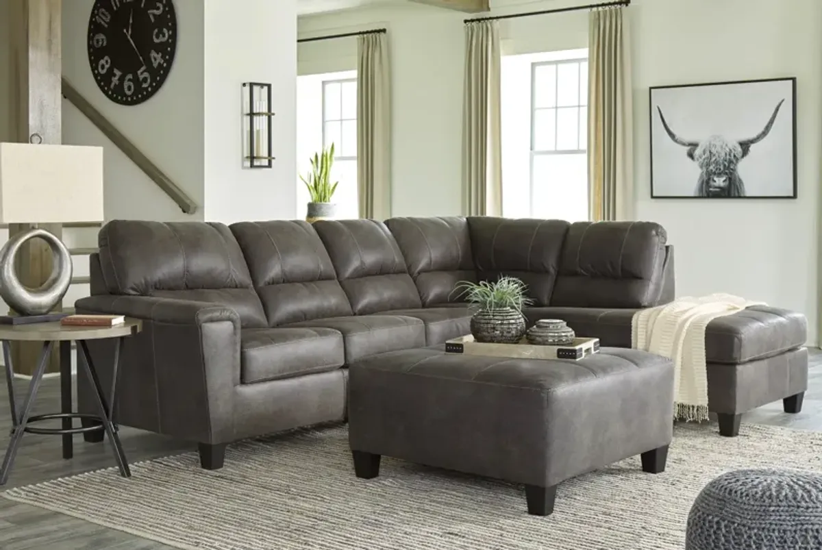 Kiri Sleeper Sectional Right Chaise - Smoke