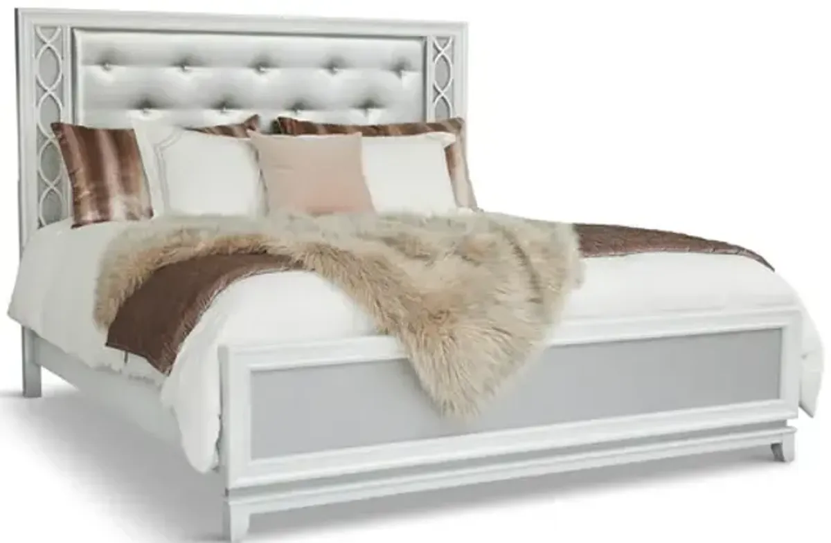 Adorned Queen Bed  with LED lights 