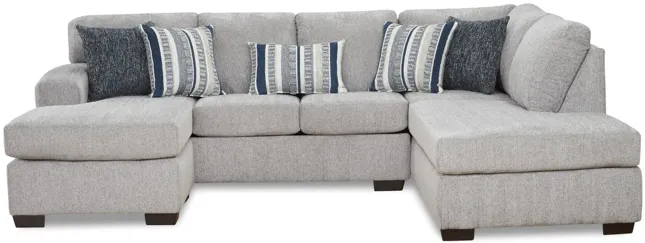 Cosmo 2 Piece Sectional - Platinum