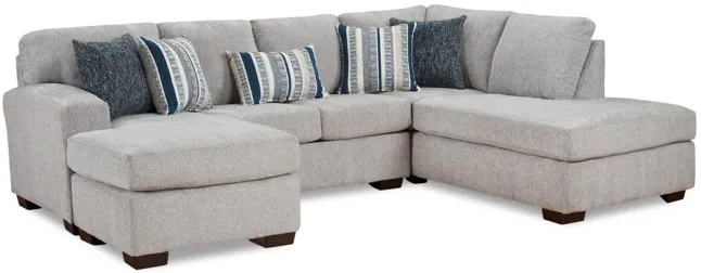 Cosmo 2 Piece Sectional - Platinum