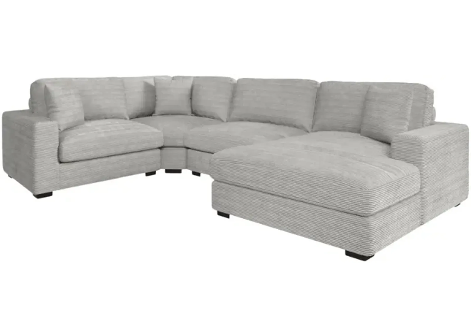 Amora 4 Piece Modular Sectional - Right Chaise